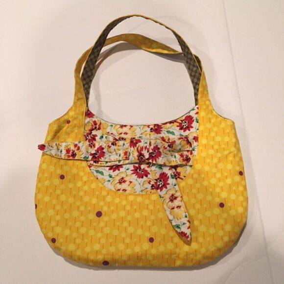 Handmade Handbags - Women’s Handmade Yellow Floral Shoulder Bag Statement Purse Eveningwear